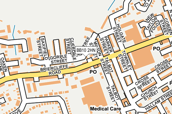 BB10 2HN map - OS OpenMap – Local (Ordnance Survey)