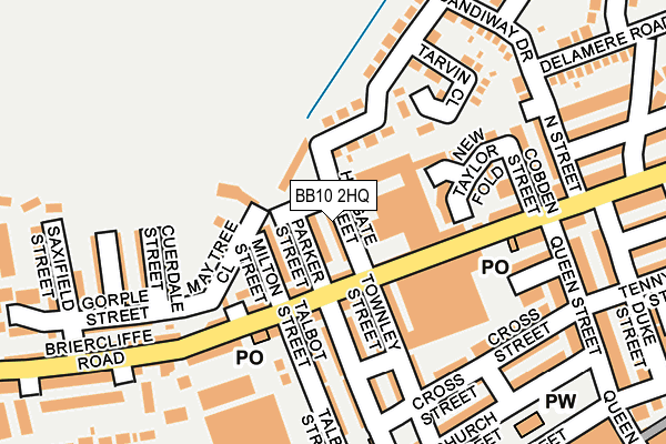 BB10 2HQ map - OS OpenMap – Local (Ordnance Survey)