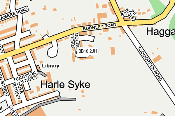 BB10 2JH map - OS OpenMap – Local (Ordnance Survey)