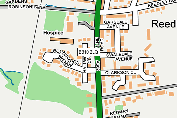 BB10 2LQ map - OS OpenMap – Local (Ordnance Survey)