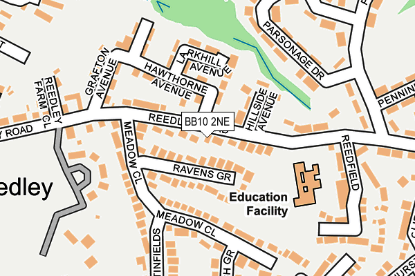 BB10 2NE map - OS OpenMap – Local (Ordnance Survey)