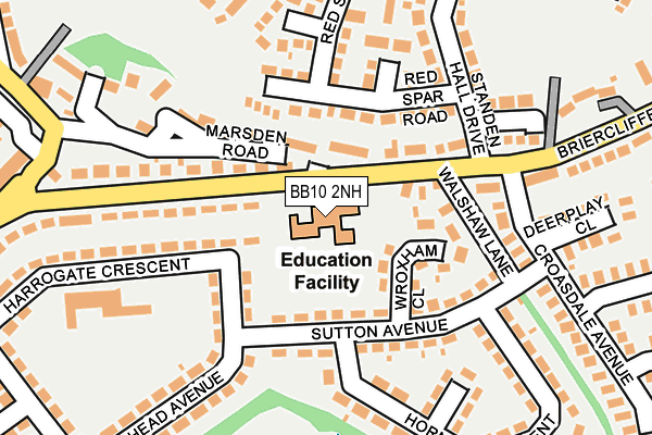 BB10 2NH map - OS OpenMap – Local (Ordnance Survey)