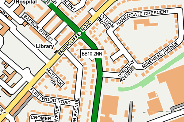 BB10 2NN map - OS OpenMap – Local (Ordnance Survey)
