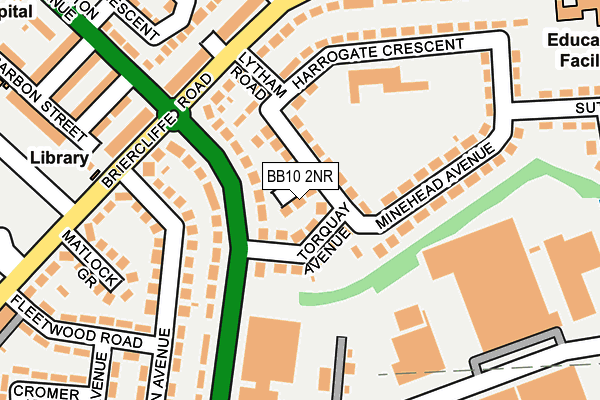 BB10 2NR map - OS OpenMap – Local (Ordnance Survey)