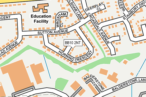 BB10 2NT map - OS OpenMap – Local (Ordnance Survey)