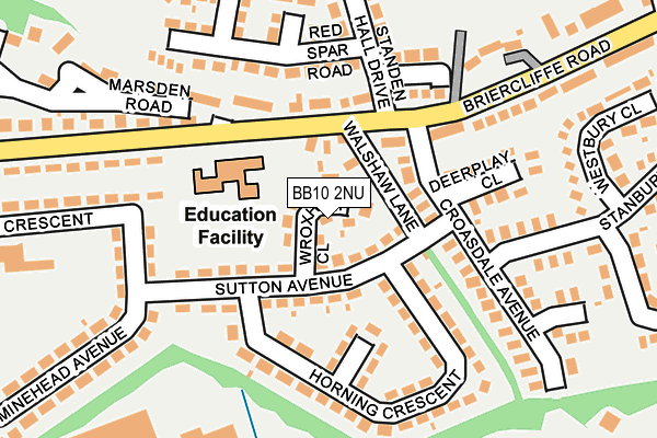 BB10 2NU map - OS OpenMap – Local (Ordnance Survey)