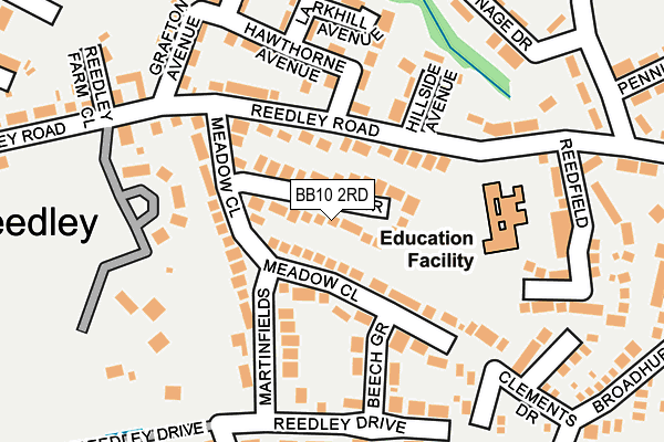 BB10 2RD map - OS OpenMap – Local (Ordnance Survey)