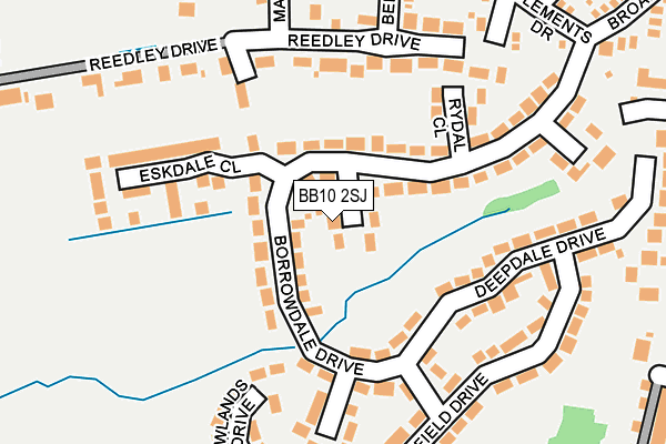 BB10 2SJ map - OS OpenMap – Local (Ordnance Survey)