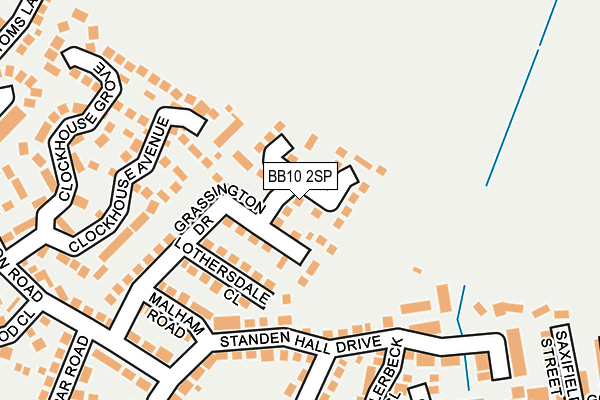 BB10 2SP map - OS OpenMap – Local (Ordnance Survey)