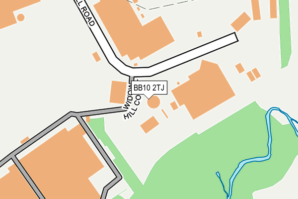 BB10 2TJ map - OS OpenMap – Local (Ordnance Survey)