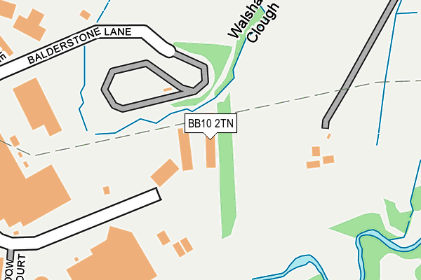 BB10 2TN map - OS OpenMap – Local (Ordnance Survey)