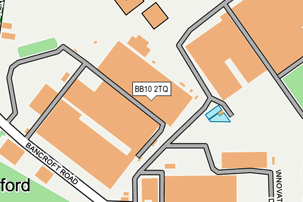 BB10 2TQ map - OS OpenMap – Local (Ordnance Survey)