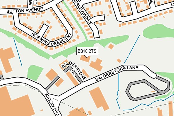 BB10 2TS map - OS OpenMap – Local (Ordnance Survey)