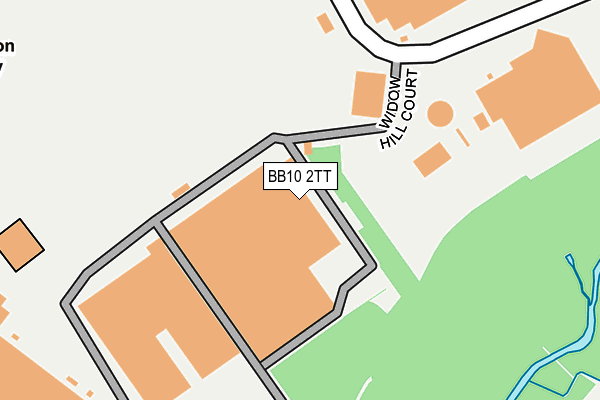 BB10 2TT map - OS OpenMap – Local (Ordnance Survey)