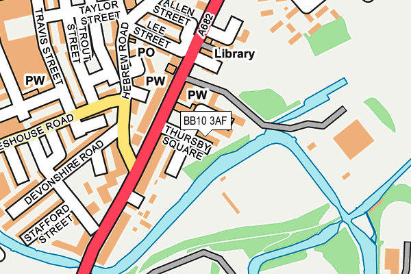 BB10 3AF map - OS OpenMap – Local (Ordnance Survey)