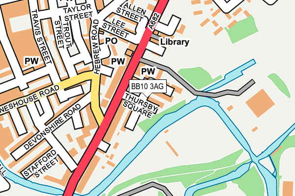 BB10 3AG map - OS OpenMap – Local (Ordnance Survey)