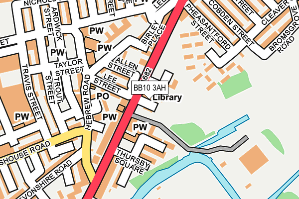 BB10 3AH map - OS OpenMap – Local (Ordnance Survey)