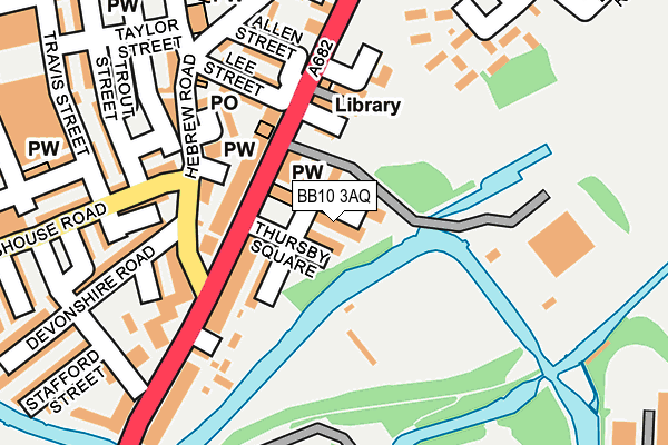 BB10 3AQ map - OS OpenMap – Local (Ordnance Survey)