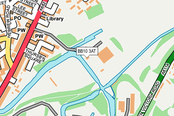 BB10 3AT map - OS OpenMap – Local (Ordnance Survey)