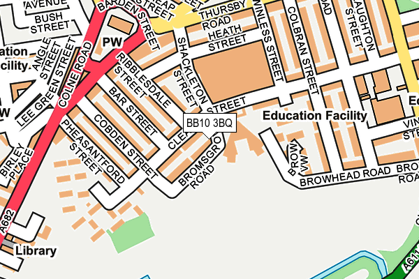 BB10 3BQ map - OS OpenMap – Local (Ordnance Survey)