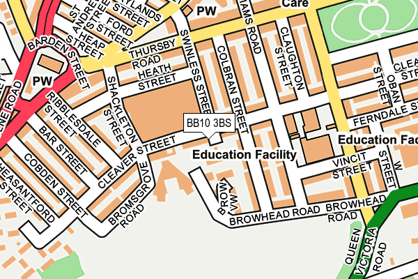BB10 3BS map - OS OpenMap – Local (Ordnance Survey)