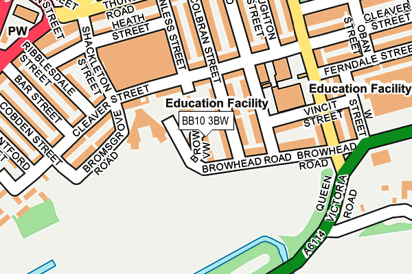 BB10 3BW map - OS OpenMap – Local (Ordnance Survey)