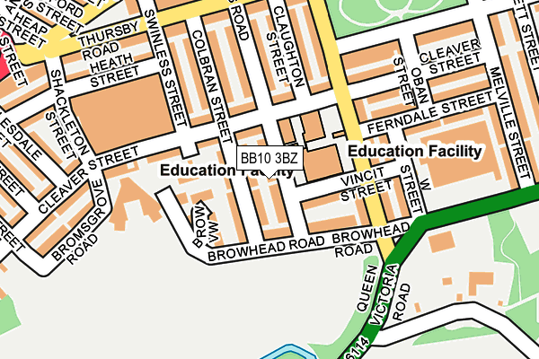 BB10 3BZ map - OS OpenMap – Local (Ordnance Survey)