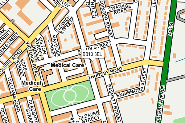 BB10 3EL map - OS OpenMap – Local (Ordnance Survey)
