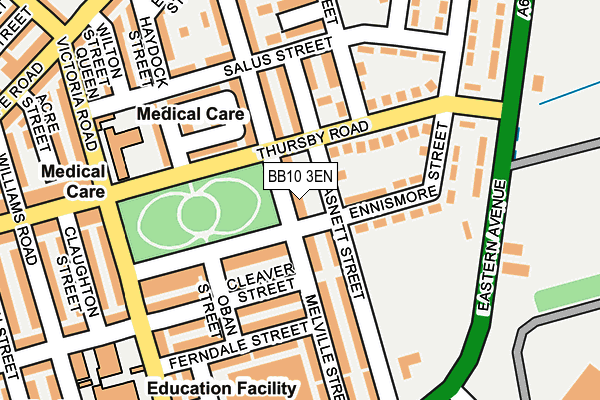BB10 3EN map - OS OpenMap – Local (Ordnance Survey)