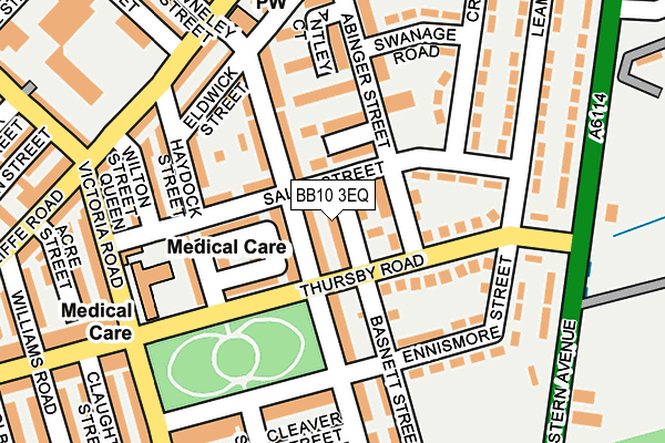 BB10 3EQ map - OS OpenMap – Local (Ordnance Survey)
