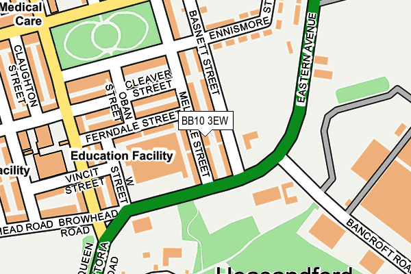 BB10 3EW map - OS OpenMap – Local (Ordnance Survey)