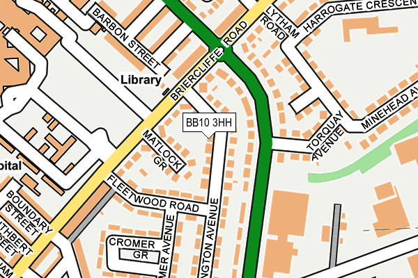 BB10 3HH map - OS OpenMap – Local (Ordnance Survey)
