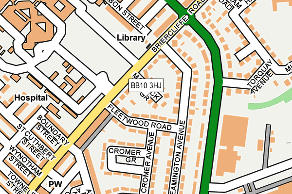 BB10 3HJ map - OS OpenMap – Local (Ordnance Survey)