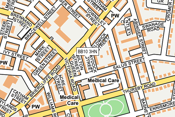 BB10 3HN map - OS OpenMap – Local (Ordnance Survey)