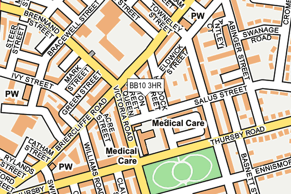BB10 3HR map - OS OpenMap – Local (Ordnance Survey)