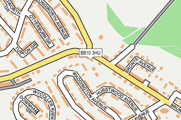 BB10 3HU map - OS OpenMap – Local (Ordnance Survey)
