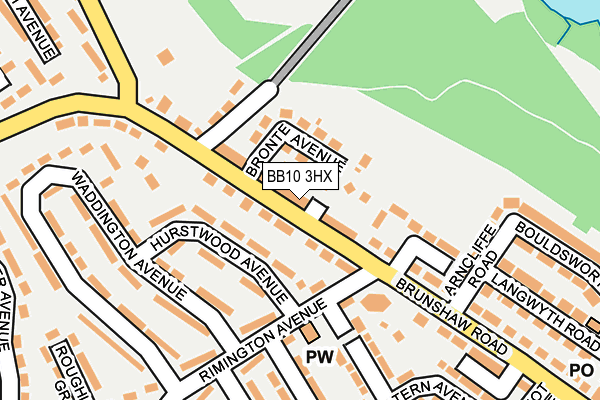 BB10 3HX map - OS OpenMap – Local (Ordnance Survey)