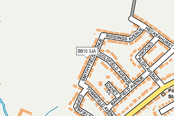 BB10 3JA map - OS OpenMap – Local (Ordnance Survey)