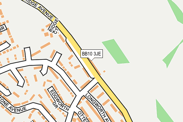 BB10 3JE map - OS OpenMap – Local (Ordnance Survey)