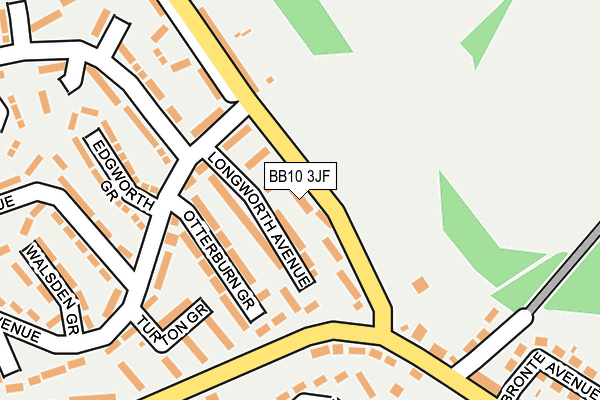 BB10 3JF map - OS OpenMap – Local (Ordnance Survey)
