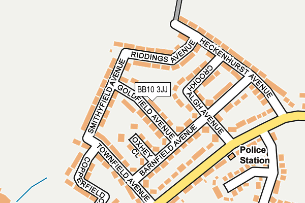BB10 3JJ map - OS OpenMap – Local (Ordnance Survey)