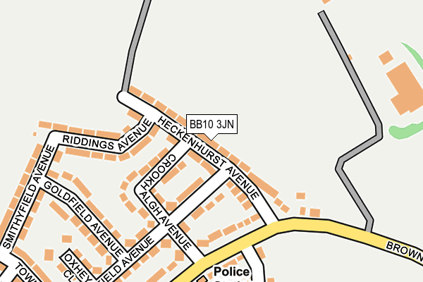 BB10 3JN map - OS OpenMap – Local (Ordnance Survey)