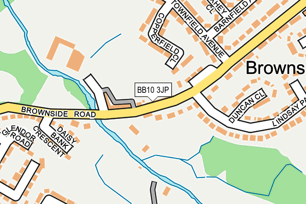 BB10 3JP map - OS OpenMap – Local (Ordnance Survey)