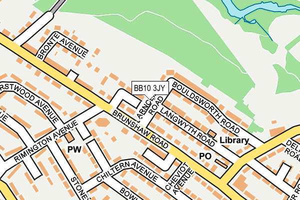 BB10 3JY map - OS OpenMap – Local (Ordnance Survey)