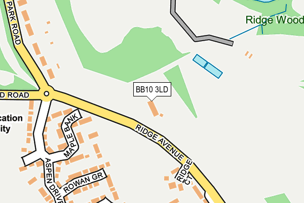 BB10 3LD map - OS OpenMap – Local (Ordnance Survey)