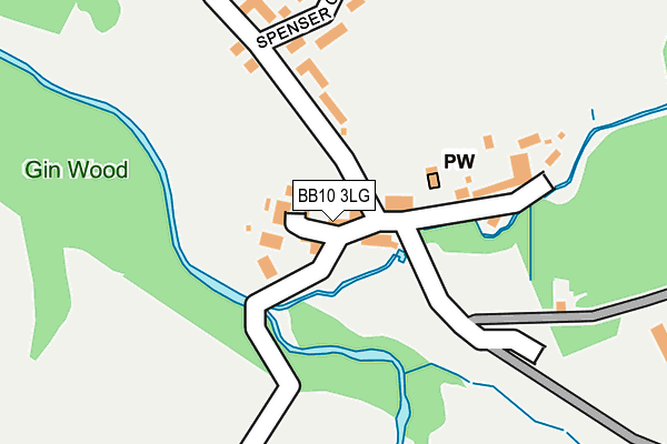 BB10 3LG map - OS OpenMap – Local (Ordnance Survey)
