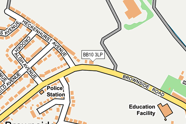 BB10 3LP map - OS OpenMap – Local (Ordnance Survey)