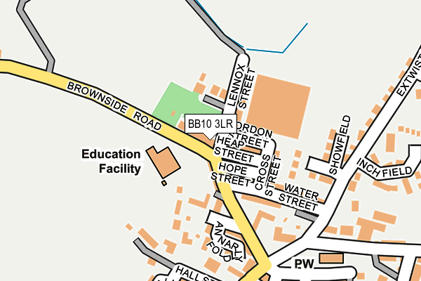 BB10 3LR map - OS OpenMap – Local (Ordnance Survey)