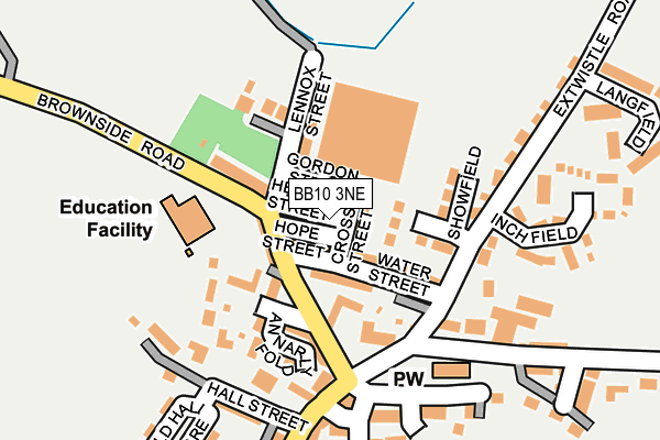 BB10 3NE map - OS OpenMap – Local (Ordnance Survey)
