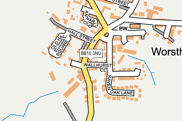 BB10 3NU map - OS OpenMap – Local (Ordnance Survey)
